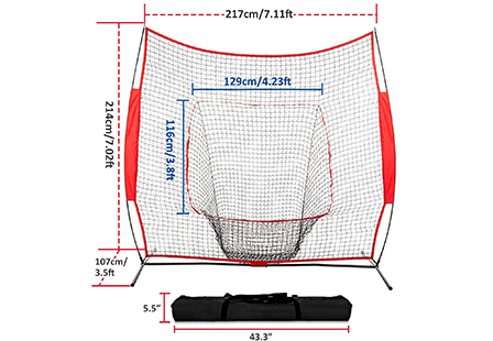 Outdoor practice batting nylon netting training pitching target baseball net